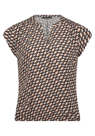 Betty Barclay - Schlupfbluse dark blue/brown - Gr. - 46