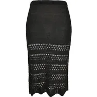 URBAN CLASSICS Sommerrock Urban Classics Damen Ladies 3/4 Crochet Knit Skirt (1-tlg)