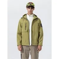 YOUTHUP Funktionsjacke Herren Lockere winddichte Outdoorjacke mit Kapuze