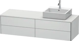 Duravit XSquare Konsolenwaschtischunterbau wandhängend Weiß Seidenmatt 1600x548x400 mm - XS4914R3636 XS4914R3636
