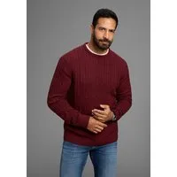 Man's World Rundhalspullover Neue Kollektion! Highlight allover Zopfmuster! weicher Griff, Perfekt für die kältere Jahreszeit
