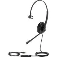 UH34 , Headset schwarz, Microsoft Teams, 3,5 mm Klinke, USB-C, Mono, Leder-Ohrpolstern