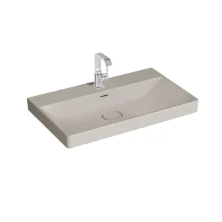 VitrA New Metropole Waschtisch wandgebunden rechteckig 80 x 47 cm mit Hahnloch,7527B422-7210 7527B422-7210