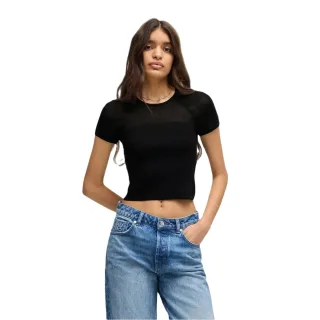 Hugo - "Slevetta" T-Shirt für Damen, Schmal, Raglanärmel (Schwarz)