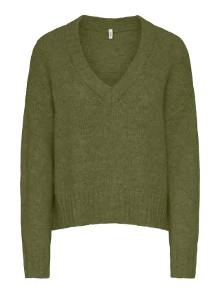 ONLY - ONLFIONA LS LOOSE V-NECK KNT - Gr. - L