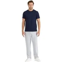 COMEOR Pyjama COMEOR Herren Pyjama Set 2-teilig – Kurzarm T-Shirt & lange Hose mit elastischem Bund, 2-teiliges Set, mit Seitentaschen