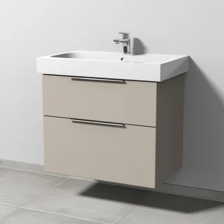 Sanipa 3way Waschtischunterbau zu Geberit iCon Waschtisch mit 2 Auszügen, Kaschmir-Matt UP6511U