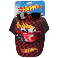 Hot Wheels Baseball Cap Sommer Set mit Cap und Sonnenbrille als Geschenkidee (Packung)