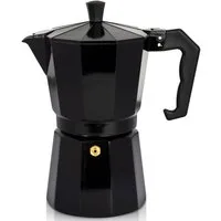 Krüger Espressokocher, 0,35l Kaffeekanne, traditionell italienisch, aus Aluminium, mit Silikon-Dichtungsring
