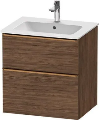 Duravit D-Neo Waschtischunterbau wandhängend Nussbaum dunkel Matt 610x462x625 mm - DE4361004210000 DE4361004210000
