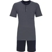 Ringella Shorty mit geringeltem Oberteil und Knopfleiste, Bermuda mit Seitentaschen (2 tlg) Reine Baumwolle