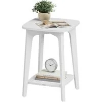 VASAGLE Beistelltisch, rund, mit unterer Ablage, modern, 40 x 50 cm