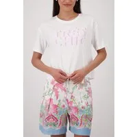 Monari Rundhalsshirt mit Buchstabenprint
