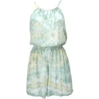 Guru-Shop Hose & Shorts Kurzer luftiger Batik Overall im Boho Style,.. alternative Bekleidung