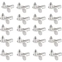 FELIXLEO Wandregalhalter Einlegeboden Halter L Form 5mm Regalbodenträger für Schrank, 40-tlg.