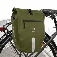 Bronea Fahrradtasche 2in1 Gepäckträgertasche Fahrrad XXL 28 Ltr - Verstärkt - Abnehmbar (Fahrradtasche für Gepäckträger hinten, Wasserdicht & Reflektierend - Laptoptasche), Innovatives verstellbares Click System für alle Gepäckträger