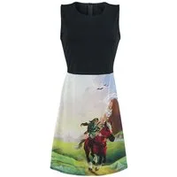 The Legend of Zelda Sommerkleid Zelda Kleid Damen und Mädchen schwarz Ocarina of Time Gr. M L