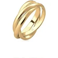 Elli Fingerring Wickelring Trio Trini Basic Schmuck Geschenk 925 Silber, Ring Set