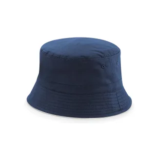 Beechfield - Schlapphut wendbar für Herren/Damen Unisex (Dunkelblau/Weiß)