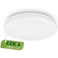 B.K.Licht Deckenleuchte LED Deckenlampe weiß modern energieeffizient Küche Bad, Energieeffizienz A, LED fest integriert, 4000K - Neutralweiß, moderne Badezimmerlampe Decke Leuchtmittel 10W 900lm 4000K Flur Küche