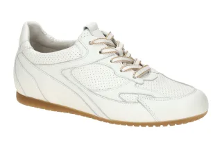 Gabor 86.565.50 Damen Halbschuhe Sneaker wei? Echtleder extra weit OptiFit