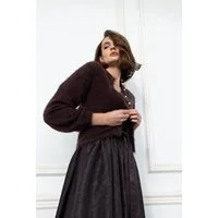 Madame Marie Strickjacke Trachtenstrickjacke Nivora espresso