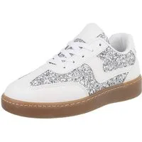 Ital-Design Damen Low-Top Freizeit Sneaker (88519180) Flach Sneakers Low in Weiß
