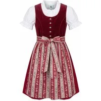 Isar-Trachten Dirndl Kinderdirndl 63175 mit Bluse rot