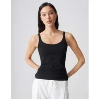 OPUS Trägertop Trägertop INA Slim aus stretchigem BCI Cotton Mix