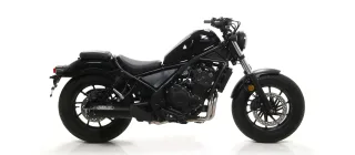 Sport Auspuff Arrow Rebel Dark Alukappe Honda CMX 500 Rebel Bj.2017-2024 Typ:PC56 eintragungsfrei
