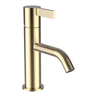 LAUFEN Waschtischarmatur Kartell LAUFEN Festauslauf Ausladung 115 mm ohne Ablaufventil PVD Gold H3113310011001