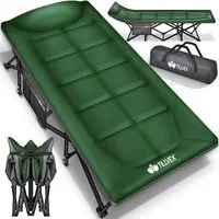 tillvex Feldbett tillvex® Campingbett klappbar mit Tragetasche, Campingliege extra (Klappbett Gästebett faltbar Garten Camping Angeln Festival Reise, Karpfenliege für Outdoor & Indoor) transportieren