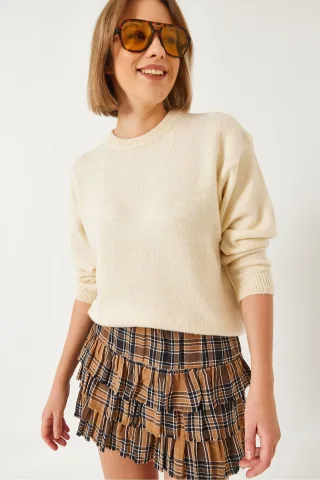 Crew Neck Relaxed Fit Strickpullover