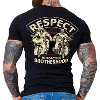GASOLINE BANDIT® T-Shirt für kameradschaftliche Motorradfahrer: Respect