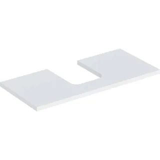 Geberit ONE Waschtisch-Platte, Ausschnitt mittig, für Aufsatzwaschtisch Schalenform 505274002