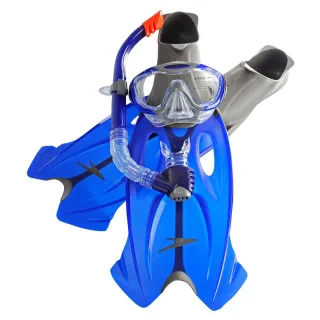 Speedo Glide Maske Flossen Herren Schnorchelset