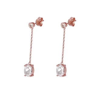 Orphelia 'Elodie' Tropfenohrringe aus 925er Sterlingsilber für Damen - Rosé ZO-7419
