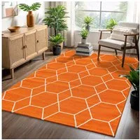 Sanat Teppich Trellis, rechteckig, Höhe: 10 mm, Kurzflor, skandi, boho, auch als Läufer und in rund