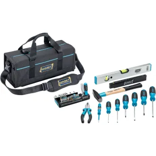 HAZET Handwerkertasche Klein, mit Sortiment 51-teilig - 191T-5/51