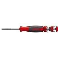 Schraubendreher mit Bit Magazin LiftUp 26one schwarz/rot, 14-teilig, magnetisch