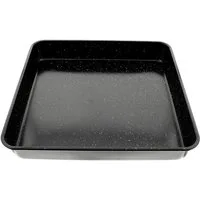 Almina Backblech /Backform aus Granit 40x40x6 cm in Schwarz Eckig, Granit