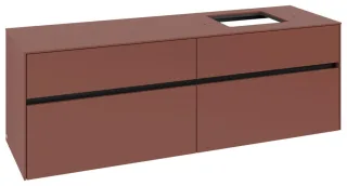 Villeroy & Boch Waschtischunterschrank Collaro C13600 1600x548x500mm 4 Ausz. Waschtisch re Wine Red C13600AH