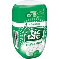 tic tac Süßigkeit, tic tac Big Pack fresh mint vanillig erfrischend leicht scharf 98g