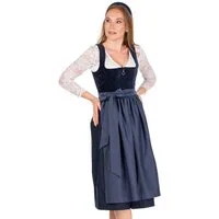MarJo Dirndl Samt Dirndl 2tlg. - KIRCHHAM - nachtblau