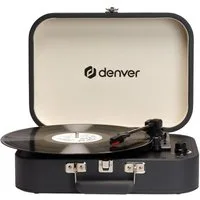 Denver VPL-130DGR Plattenspieler (mit USB-Aufnahme und Auto-Stop-Funktion)