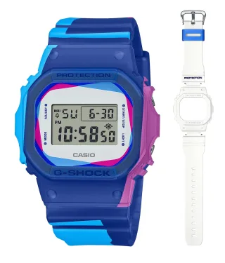 Casio G-Shock Herren Blau Uhr DWE-5600PR-2ER