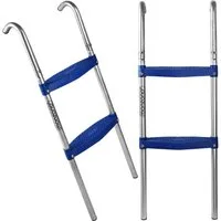 monzana Trampolinleiter, Leiter Einstiegsleiter Gartentrampolin 90 cm 2 Stufen für 305 cm