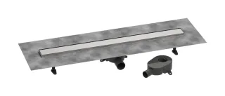 Hansgrohe Komplettset Duschrinne RainDrain Go 900 rücks.beflies.Stand./flache Instal. edelstahl geb 56274800