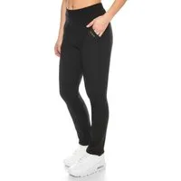 Kendindza Collection Thermohose Thermohose Damen Winter gefüttert warm Innenfleece Winterhose elegant Gummibund Schlupfhose Stretch