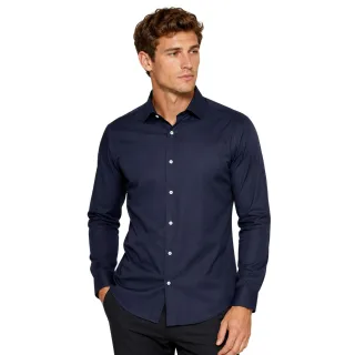 Boss - Formelles Hemd für Herren, Oxford-Stil, Langärmlig (Dunkelblau)
